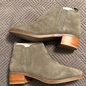 Diba Taupe Suede Ankle Boots